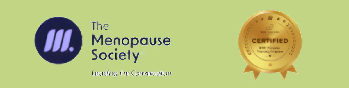 The Menopause Society member and certification badge